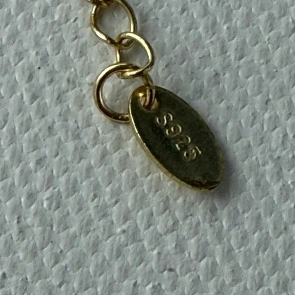 Pearl Clover Necklace Sterling Silver 925 Gold plated - Picture 9 of 12